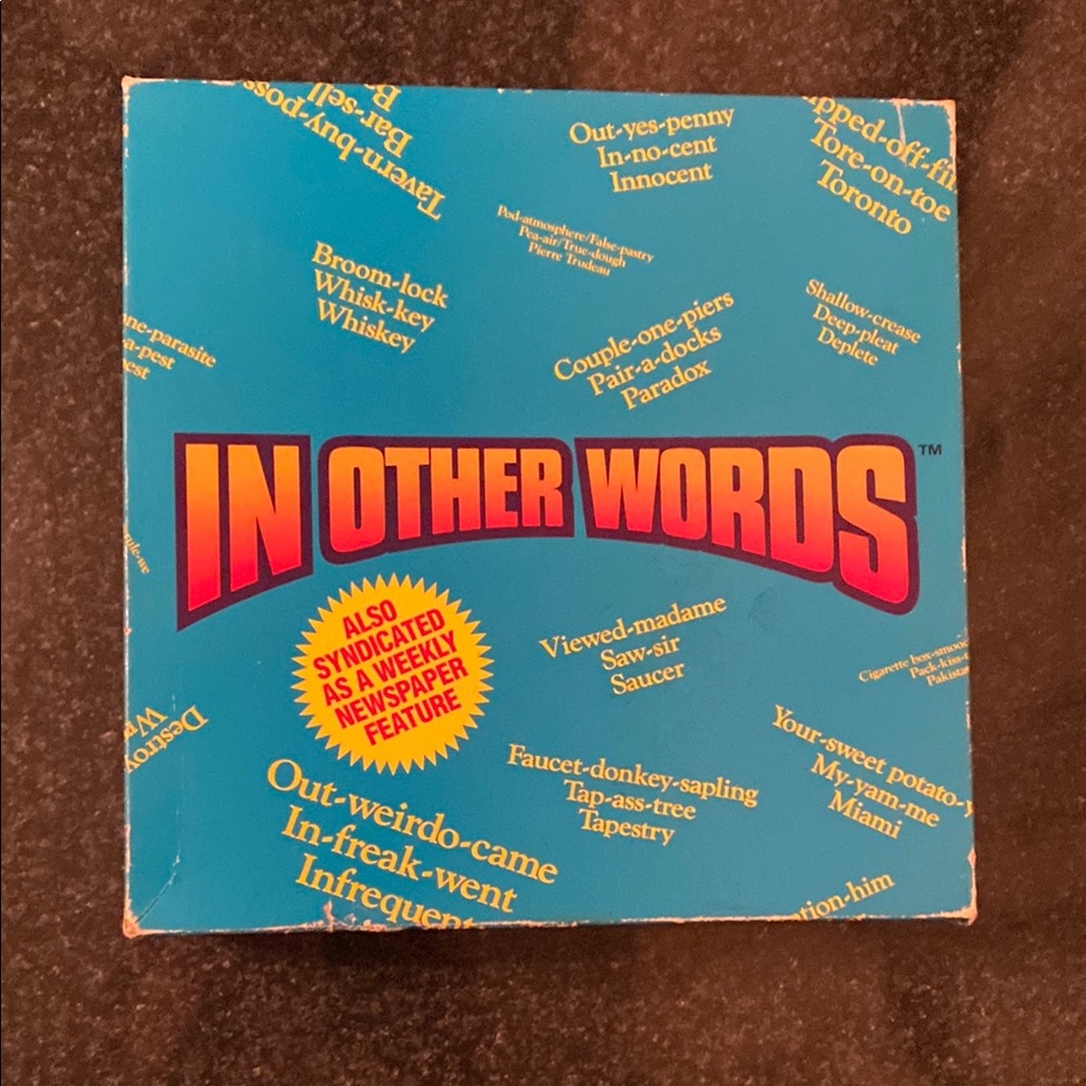 Vintage In Other Words Board Game